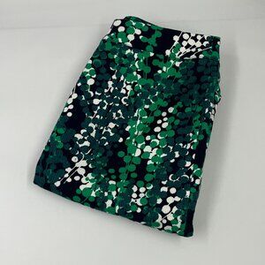 Boden Women's 4P‎ Green Patterned Pencil Skirt